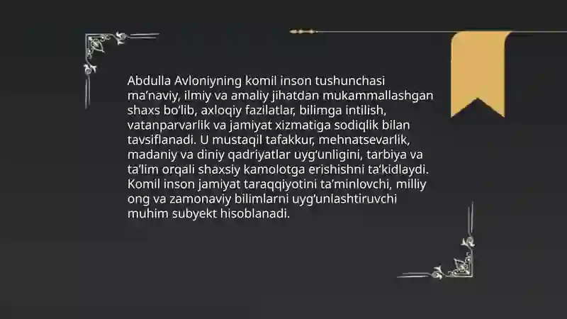 Komil Inson Rasm Abdulla Avlloniy Komil inson haqida qarashllari