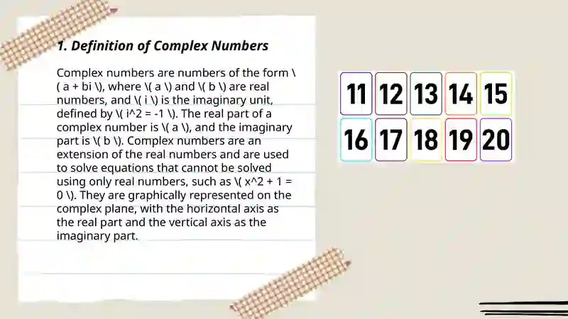 Complex numbers