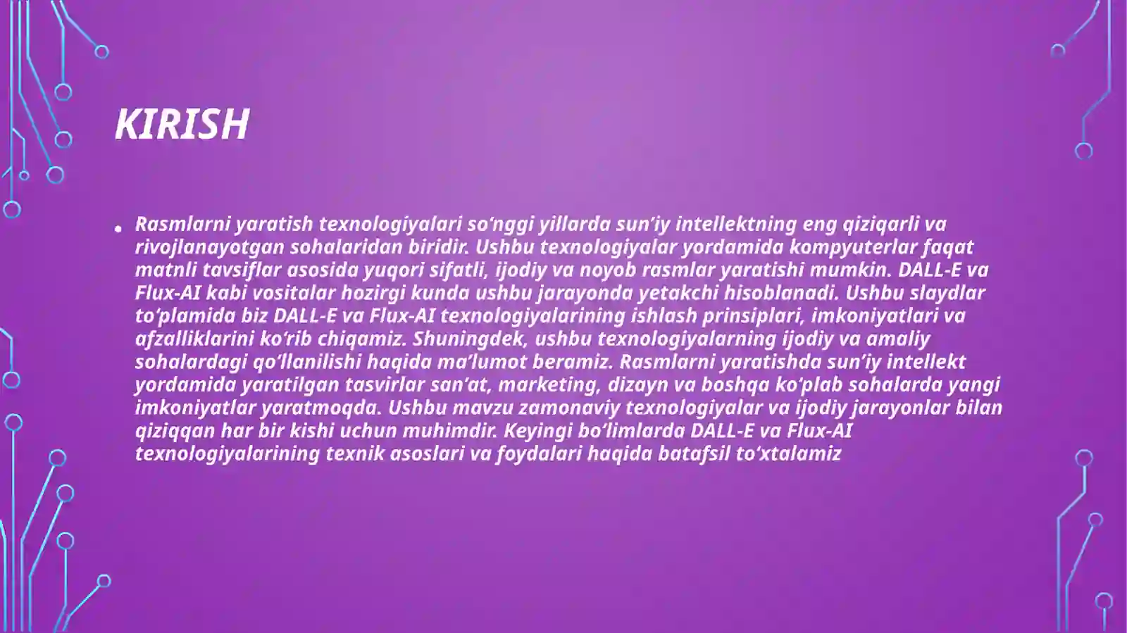 Foto Rasm Rasmlarni yaratish texnologiyalari
