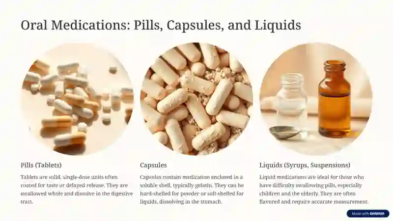 Medication Expamples Medications: Forms and Functions