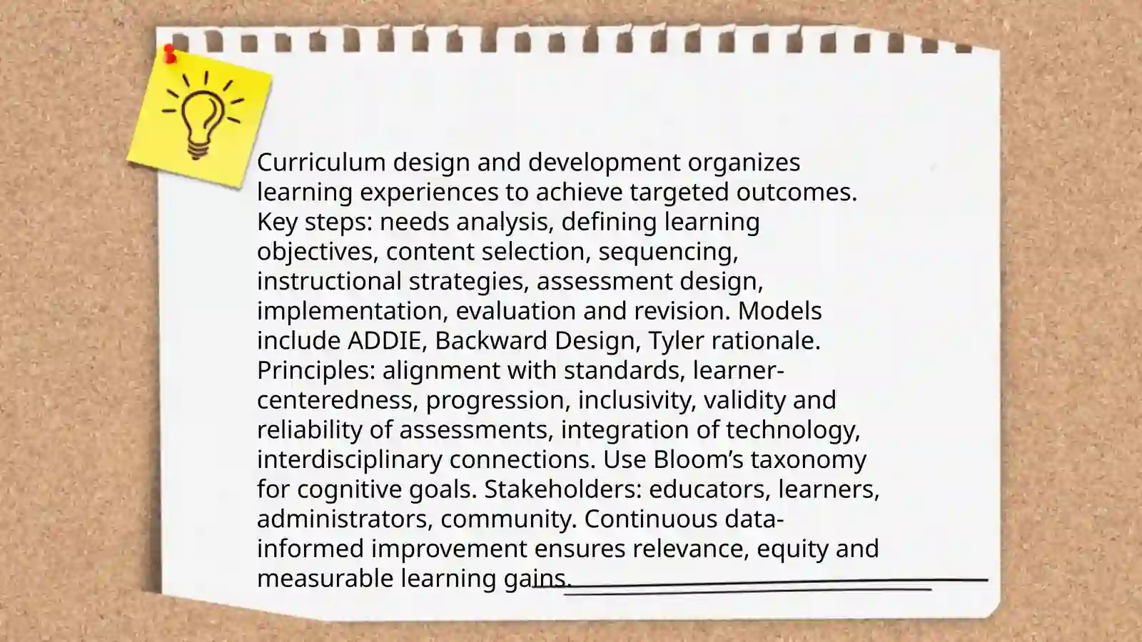 Curriculum Design And Development Examples Curriculum design and development