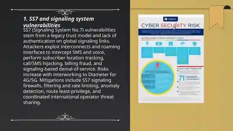 Telecommunications Risks Cybersecurity Risks in Telecom Networks