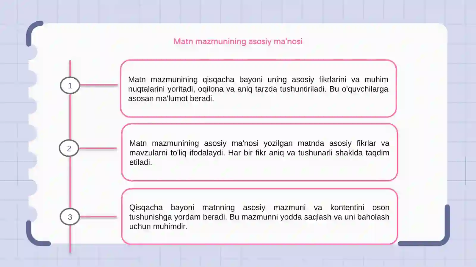 Matn Matn mazmunining tahlili