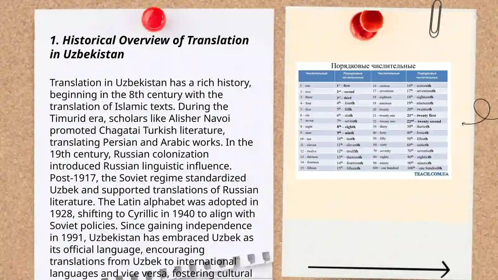 Translation activities in Uzbekistan