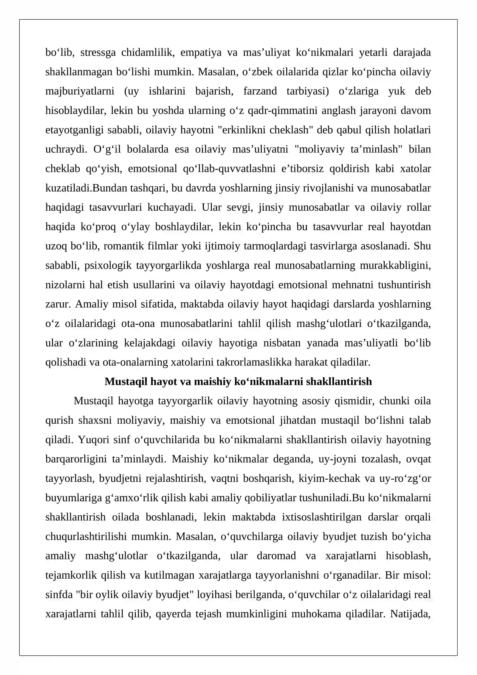Ixtisoslashtirilgan Maktab Yuqori Sinf O quvchilarini Oilaga Tayyorlash ixtisoslashtirilgan-maktab-yuqori-sinf-o-quvchilarini-oilaga-tayyorlash