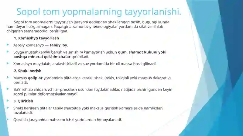 Sopol Examples Sopol tom yopmalar va ularning xossalari