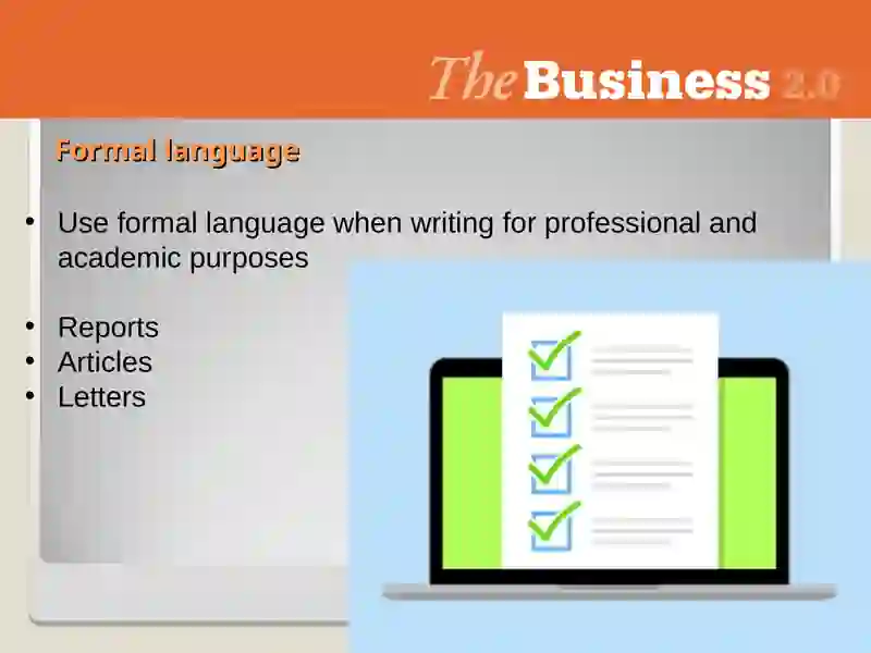 Formal letter and email writing