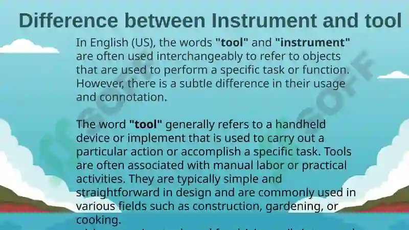 Grammar Instruments Lesson5.instruments and tools