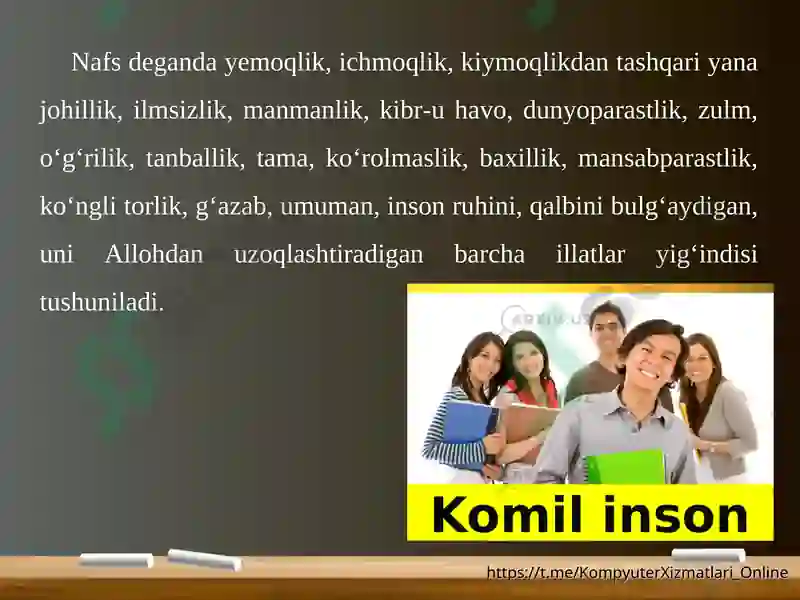 Komil Inson Rasm A.Navoiy Komil Inson 9 -sinf