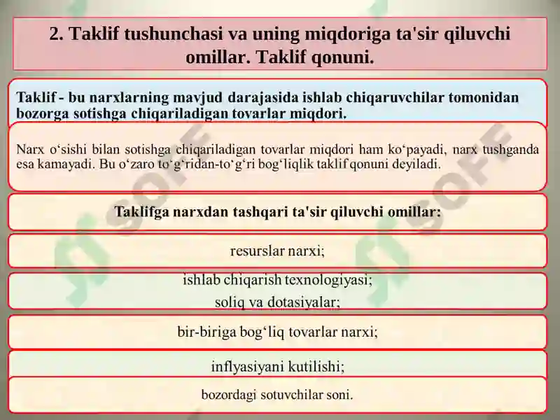 Talab Stak TALAB VA TAKLIF NAZARIYASI